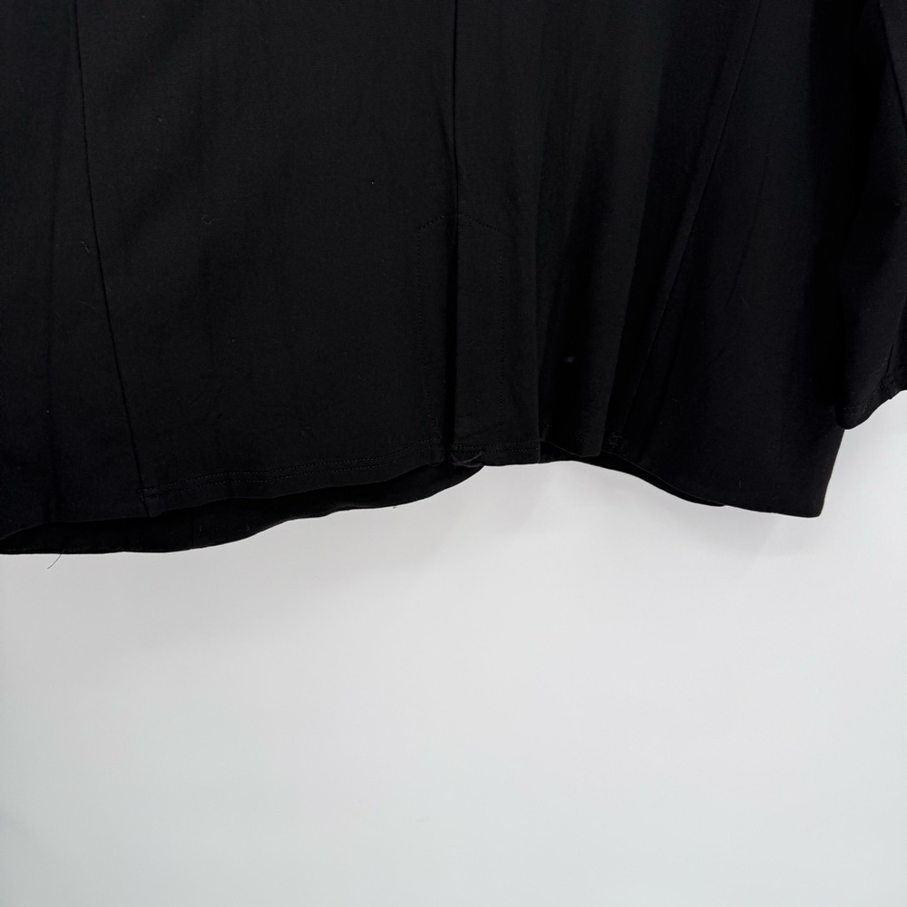 Tahari NWT Blazer 2X Knit Black Jacket Stretch Career Capsule Wardrobe Classic - Picture 9 of 11